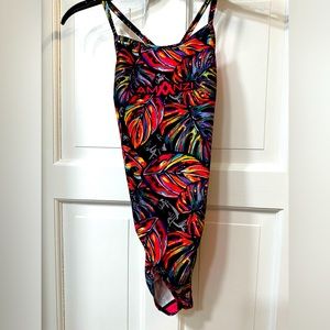 Pristine Amanzi Girls 10 Colorful bathing suit for swimteam